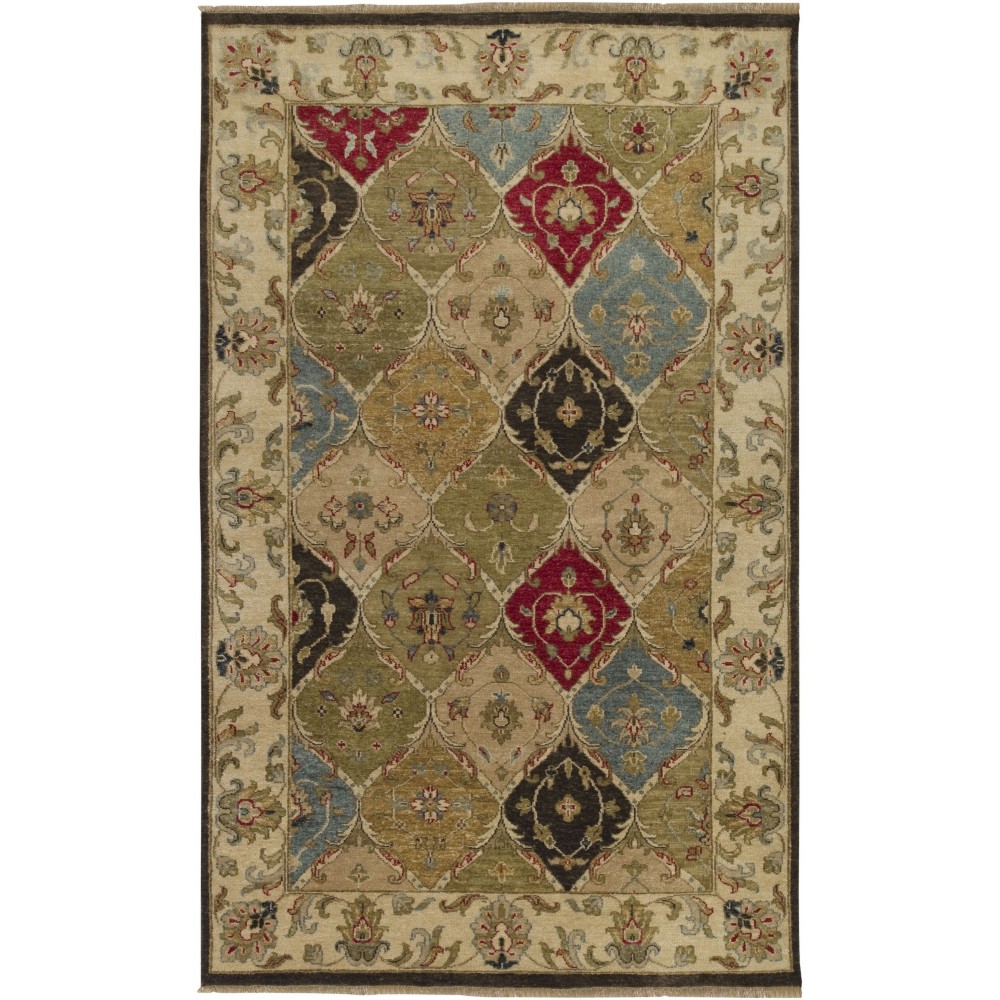 Surya Estate Est-10528 Dark Brown Rug 5' X 8'