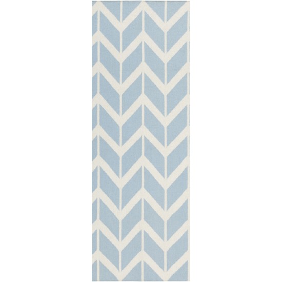 Surya Fallon Pale Blue Rug 2'6" X 8'