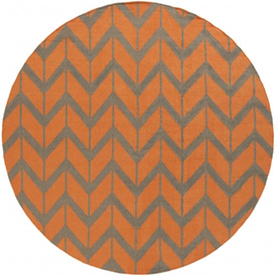 Surya Fallon Burnt Orange Rug 8' Round