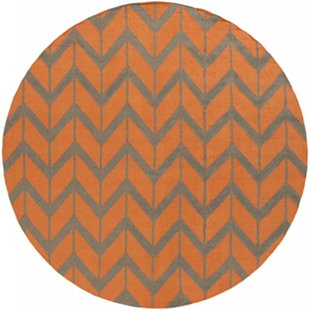 Surya Fallon Burnt Orange Rug 8' Round Surya Fallon Burnt Orange Rug 8' Round