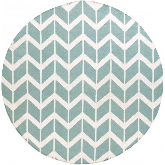 Surya Fallon Aqua Rug 8' Round