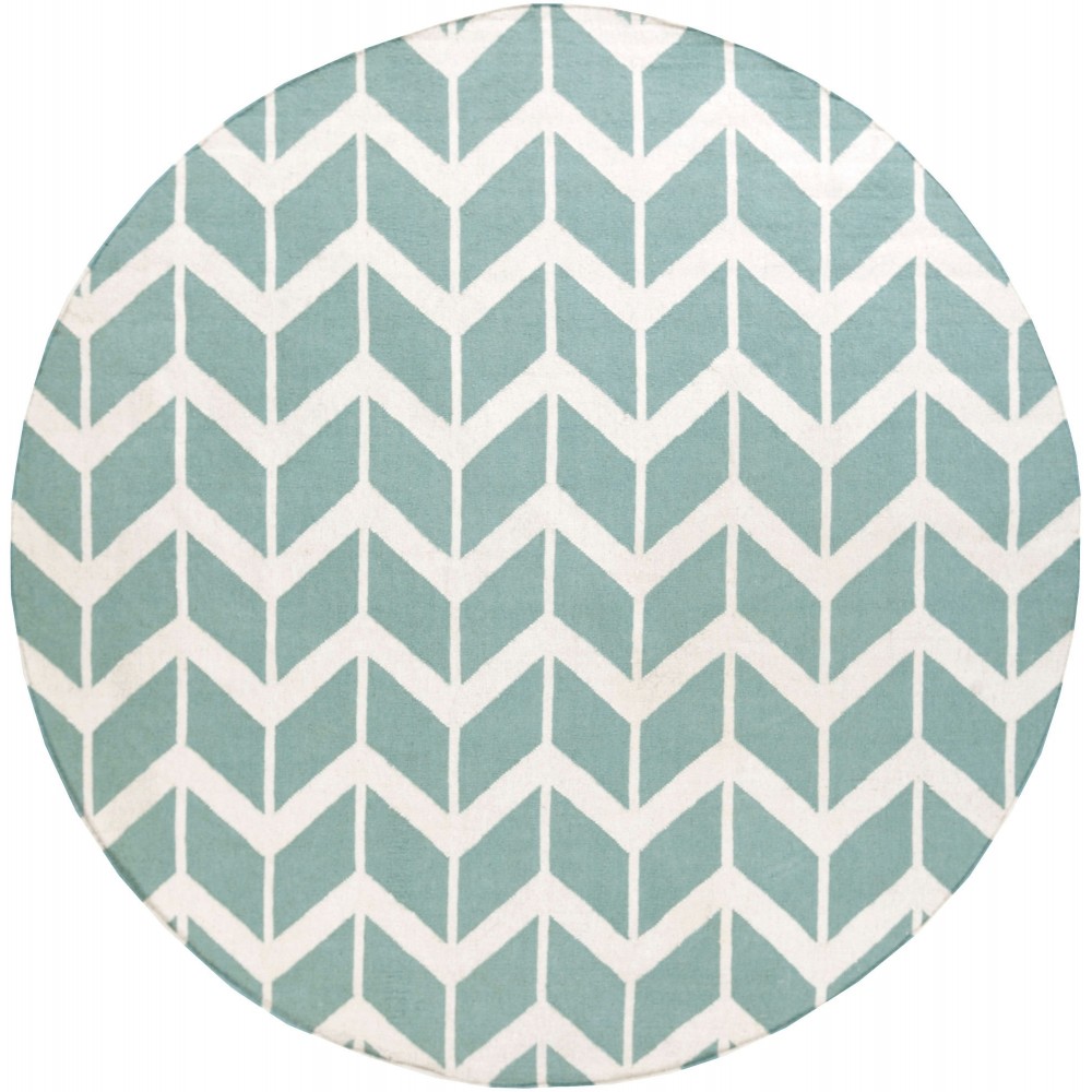 Surya Fallon Aqua Rug 8' Round