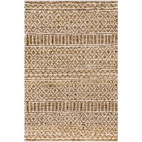 Surya Farmhouse Naturals Light Brown Rug 6' X 9'