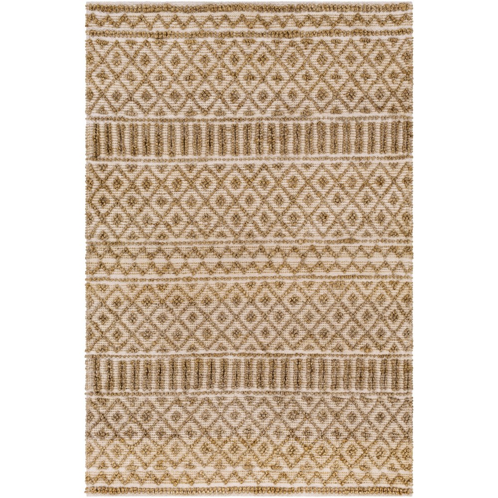 Surya Farmhouse Naturals Light Brown Rug 6' X 9' Surya Farmhouse Naturals Light Brown Rug 6' X 9'