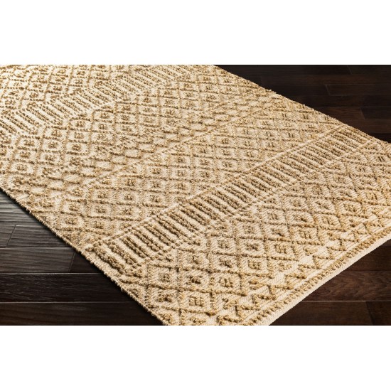 Surya Farmhouse Naturals Light Brown Rug 6' X 9'