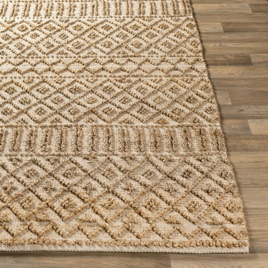 Surya Farmhouse Naturals Light Brown Rug 6' X 9'