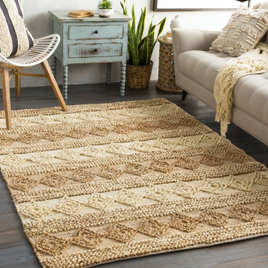 Surya Farmhouse Naturals Beige Rug 6' X 9'