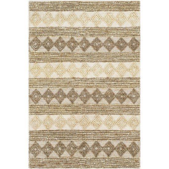 Surya Farmhouse Naturals Light Brown Rug 2' X 3'