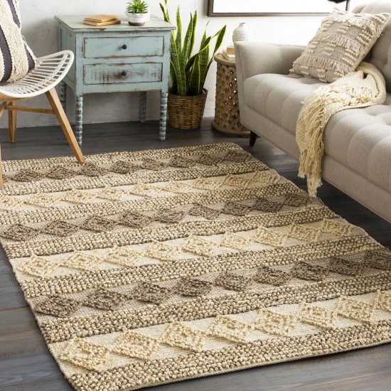 Surya Farmhouse Naturals Light Brown Rug 2' X 3'