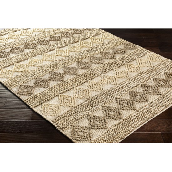 Surya Farmhouse Naturals Light Brown Rug 2' X 3'