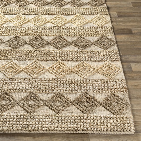 Surya Farmhouse Naturals Light Brown Rug 2' X 3'