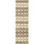 Surya Farmhouse Naturals Light Brown Rug 2'6" X 8'