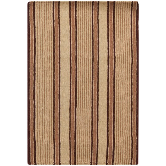 Surya Farmhouse Stripes Wheat Rug 2' X 3'