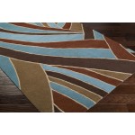 Surya Forum Fm-7002 Dark Brown Rug 8' Round