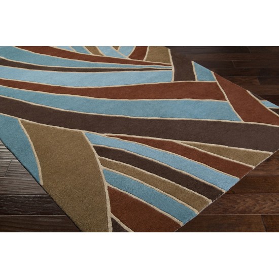 Surya Forum Fm-7002 Dark Brown Rug 8' Round