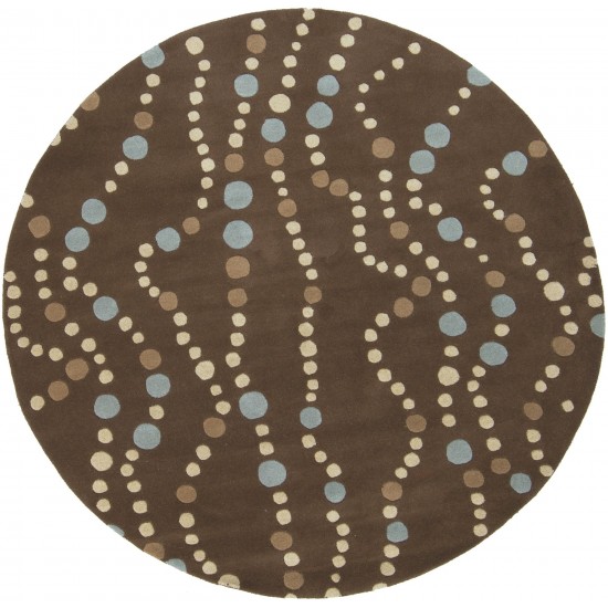 Surya Forum Fm-7010 Dark Brown Rug 9'9" Round