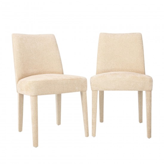 Wilson Mid-Century Modern Upholstered Vintage Dining Chair (Set of 2) - Sand