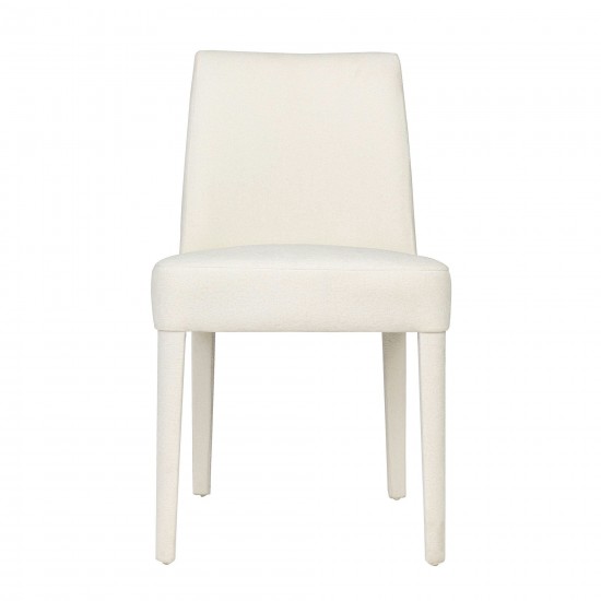 Wilson Mid-Century Modern Upholstered Vintage Dining Chair (Set of 2) - Ivory