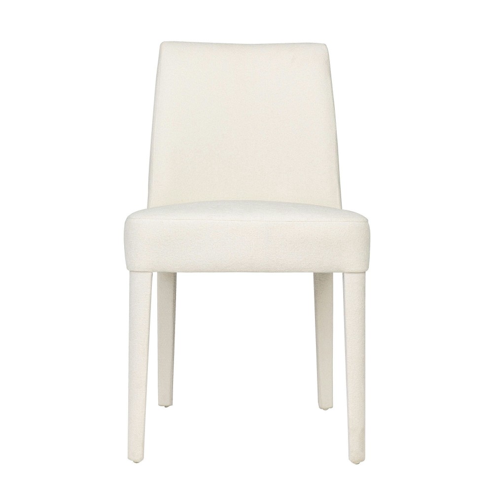Wilson Mid-Century Modern Upholstered Vintage Dining Chair (Set of 2) - Ivory Wilson Mid-Century Modern Upholstered Vintage Dining Chair (Set of 2) - Ivory