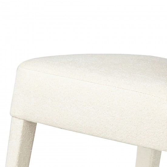 Wilson Mid-Century Modern Upholstered Vintage Dining Chair (Set of 2) - Ivory