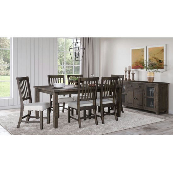 Willow Creek Rustic Distressed 78" Seven-Piece Dining Set