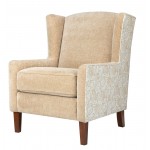 Thompson Traditional Classic Wingback Upholstered Accent Chair - Blue Paisley