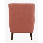 Theo Mid-Century Modern Contemporary Upholstered Accent Chair - Rose