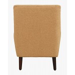 Theo Mid-Century Modern Contemporary Upholstered Accent Chair - Gold