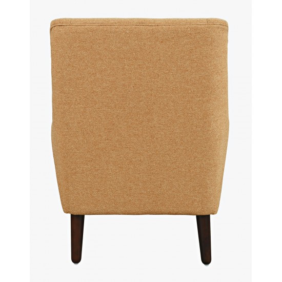 Theo Mid-Century Modern Contemporary Upholstered Accent Chair - Gold