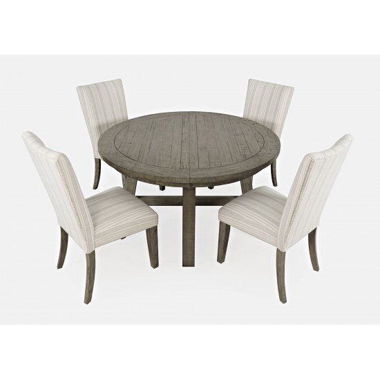 Telluride Contemporary Rustic Farmhouse Five Piece Dining Table Set