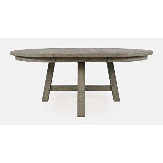 Telluride Contemporary Rustic Farmhouse Round to Oval Dining Table