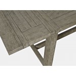 Telluride Rustic Distressed Pine 127" Trestle Counter Table with Two Leaves