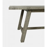 Telluride Rustic Distressed Pine 127" Trestle Counter Table with Two Leaves