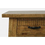 Telluride 50" Sofa Table with Drawers and Two Shelves - Gold