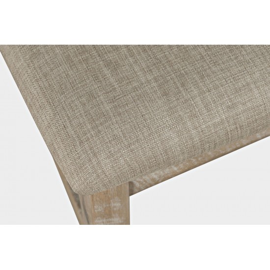 Rustic Shores Coastal Style Upholstered Desk Chair - Grey Wash