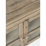 Rustic Shores 54" Coastal Distressed Acacia Four-Door Credenza Cabinet - Brown