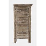 Rustic Shores 70" Coastal Distressed Acacia Six-Door Sideboard Cabinet - Grey