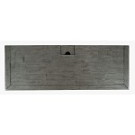 Rustic Shores Coastal Style Distressed Acacia USB Charging Desk - Stone