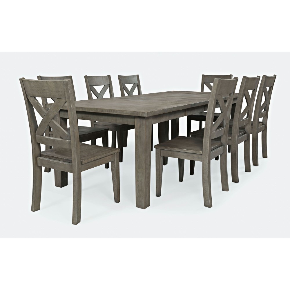 Outer Banks Coastal Reclaimed Pine 96" Nine-Piece Dining Set