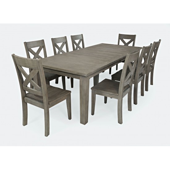 Outer Banks Coastal Reclaimed Pine 96" Nine-Piece Dining Set