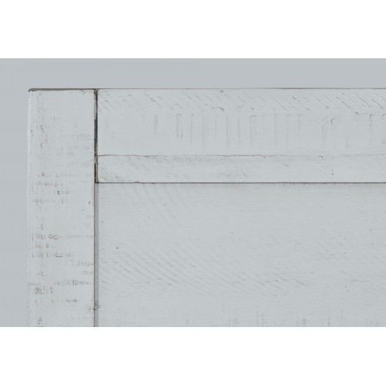 Maxton Coastal Distressed Acacia Twin Size Bed with Storage Drawers - Ivory