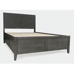 Maxton Contemporary Coastal Distressed Acacia Queen Size Bed - Stone