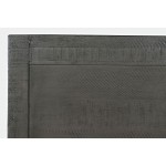 Maxton Contemporary Coastal Distressed Acacia Queen Size Bed - Stone