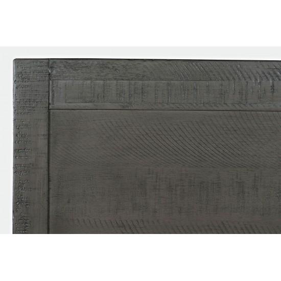 Maxton Contemporary Coastal Distressed Acacia Queen Size Bed - Stone