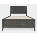 Maxton Contemporary Coastal Distressed Acacia Full Size Bed - Stone