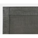 Maxton Contemporary Coastal Distressed Acacia Full Size Bed - Stone