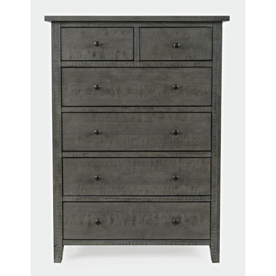 Maxton Contemporary Coastal Distressed Acacia Chest of Drawers - Stone