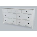 Maxton Contemporary Coastal Distressed Acacia Dresser - Ivory