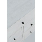 Maxton Contemporary Coastal Distressed Acacia Dresser - Ivory