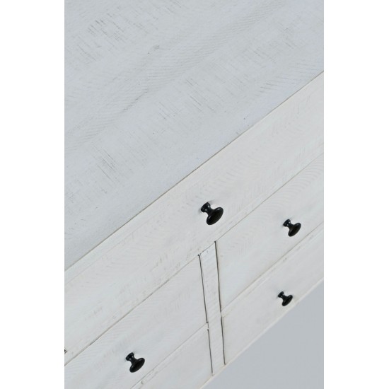 Maxton Contemporary Coastal Distressed Acacia Dresser - Ivory